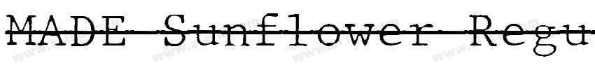 MADE Sunflower Regul字体转换